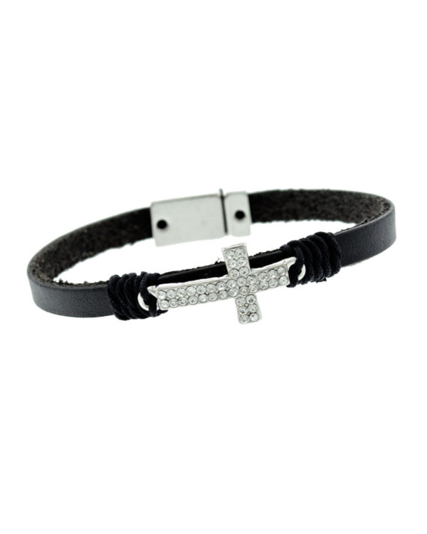 crystal cross magnetic bracelet