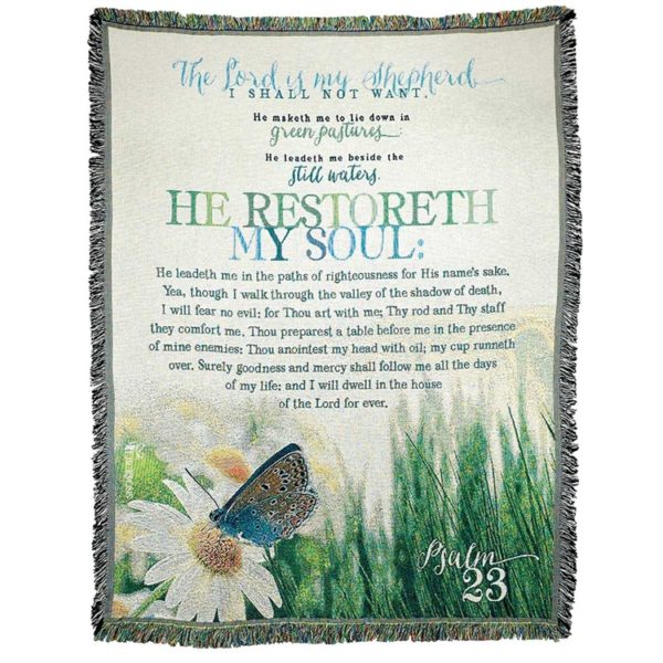 Throw Cotton Psalm 23