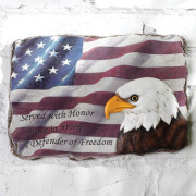 Eagle and Flag Plaque