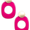circle pink earring