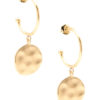 gold flat earring