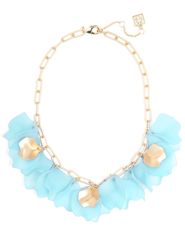 light blue necklace