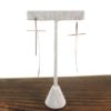 silver cross earring