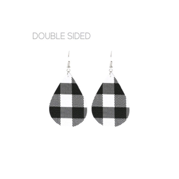 plaid earring