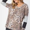 animal print brown gray