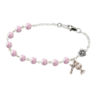 pink flower bracelet