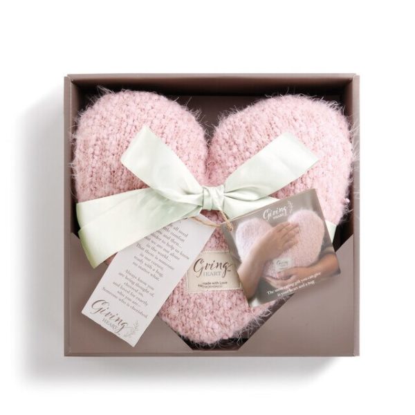 pink giving heart box