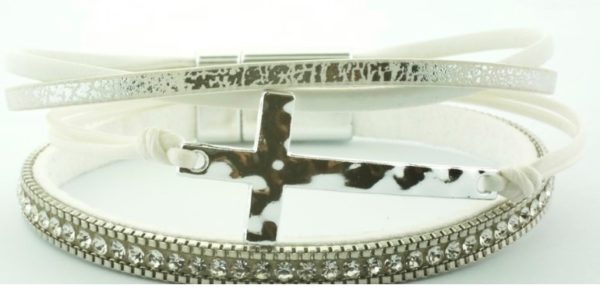 white mag bracelet