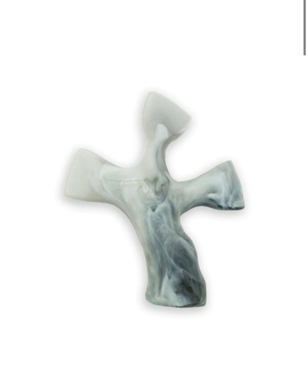 gray marble cross