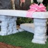 pink bow bench far
