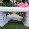 pink bow bench straight on