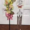 pink butterfly chime