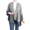 canterbury reversible ruana grey black