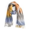 marcelle ombre scarf mustard and rust