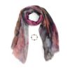 pink scarf and bracelet set