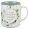 Green Floral Mug