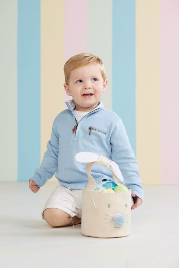 Light blue quarter zip 2