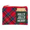 tartan light up xmas pouch