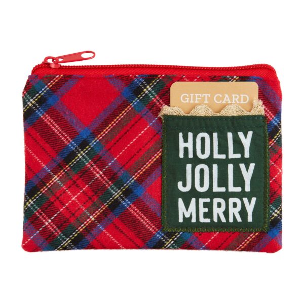 tartan light up xmas pouch