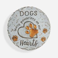 Dog Heart Cement Stepping Stone